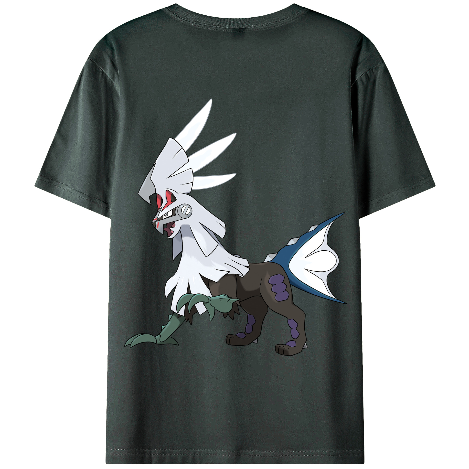 （画像用） ポケットモンスター Pokémon 綿100％ メンズ半袖Tシャツ（バックプリント） 通気性